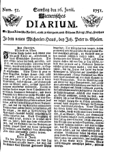 Wiener Zeitung 17510626 Seite: 1