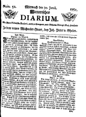 Wiener Zeitung 17510630 Seite: 1