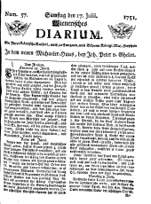 Wiener Zeitung 17510717 Seite: 1