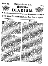 Wiener Zeitung 17510728 Seite: 1