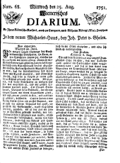 Wiener Zeitung 17510825 Seite: 1