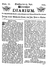 Wiener Zeitung 17510925 Seite: 1