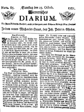 Wiener Zeitung 17511023 Seite: 1