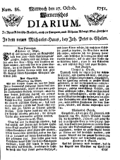Wiener Zeitung 17511027 Seite: 1