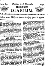 Wiener Zeitung 17511106 Seite: 1