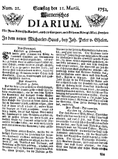Wiener Zeitung 17520311 Seite: 1