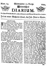 Wiener Zeitung 17520322 Seite: 1