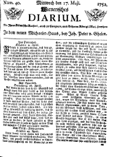 Wiener Zeitung 17520517 Seite: 1