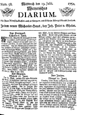 Wiener Zeitung 17520719 Seite: 1
