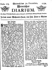 Wiener Zeitung 17521230 Seite: 1