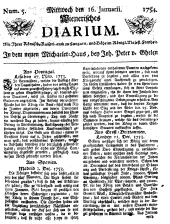 Wiener Zeitung 17540116 Seite: 1