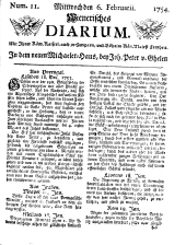 Wiener Zeitung 17540206 Seite: 1