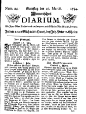 Wiener Zeitung 17540323 Seite: 1