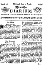 Wiener Zeitung 17540403 Seite: 1