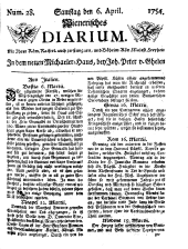 Wiener Zeitung 17540406 Seite: 1