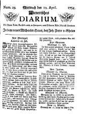 Wiener Zeitung 17540410 Seite: 1