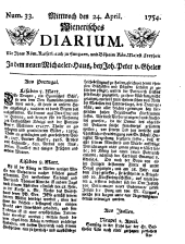 Wiener Zeitung 17540424 Seite: 1