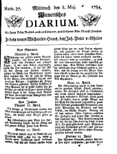 Wiener Zeitung 17540508 Seite: 1