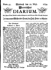 Wiener Zeitung 17540522 Seite: 1