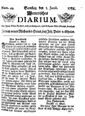 Wiener Zeitung 17540601 Seite: 1