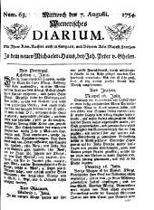 Wiener Zeitung 17540807 Seite: 1