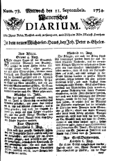 Wiener Zeitung 17540911 Seite: 1