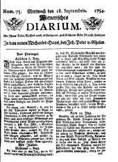 Wiener Zeitung 17540918 Seite: 1