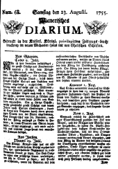 Wiener Zeitung 17550823 Seite: 1