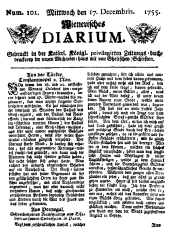 Wiener Zeitung 17551217 Seite: 1