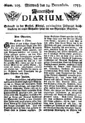 Wiener Zeitung 17551224 Seite: 1