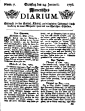 Wiener Zeitung 17560124 Seite: 1