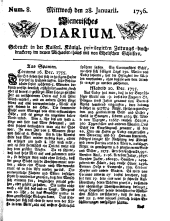 Wiener Zeitung 17560128 Seite: 1