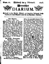 Wiener Zeitung 17560204 Seite: 1