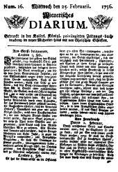 Wiener Zeitung 17560225 Seite: 1