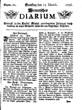 Wiener Zeitung 17560313 Seite: 1