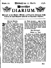 Wiener Zeitung 17560317 Seite: 1