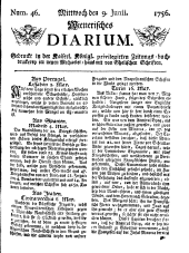 Wiener Zeitung 17560609 Seite: 1