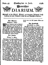 Wiener Zeitung 17560612 Seite: 1