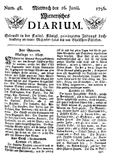 Wiener Zeitung 17560616 Seite: 1