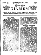 Wiener Zeitung 17560626 Seite: 1