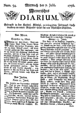 Wiener Zeitung 17560707 Seite: 1