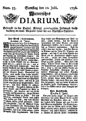 Wiener Zeitung 17560710 Seite: 1