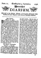 Wiener Zeitung 17560904 Seite: 1