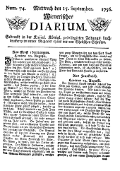 Wiener Zeitung 17560915 Seite: 1