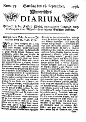 Wiener Zeitung 17560918 Seite: 1