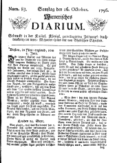 Wiener Zeitung 17561016 Seite: 1