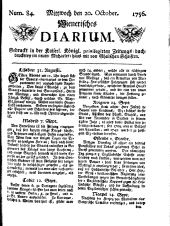 Wiener Zeitung 17561020 Seite: 1