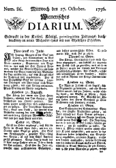 Wiener Zeitung 17561027 Seite: 1