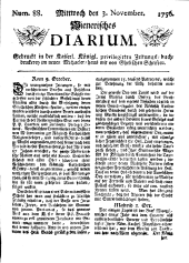 Wiener Zeitung 17561103 Seite: 1