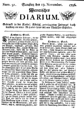 Wiener Zeitung 17561113 Seite: 1